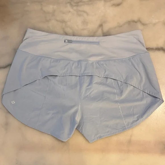 lululemon athletica Light Blue Speed Up Shorts - Picture 3 of 6